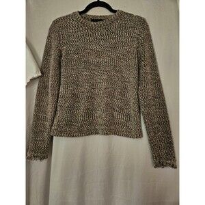 ANN TAYLOR Women's Sweate Short Sleeve Round Neck Polyester Blend Size XS